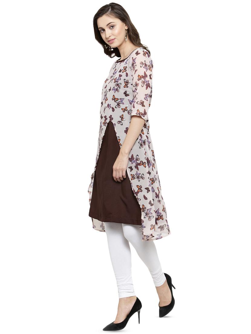 conversational layered kurta - 16430779 - Standard Image - 1