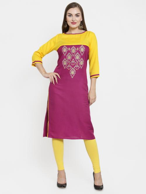 women's straight kurta - 16430827 -  Standard Image - 0