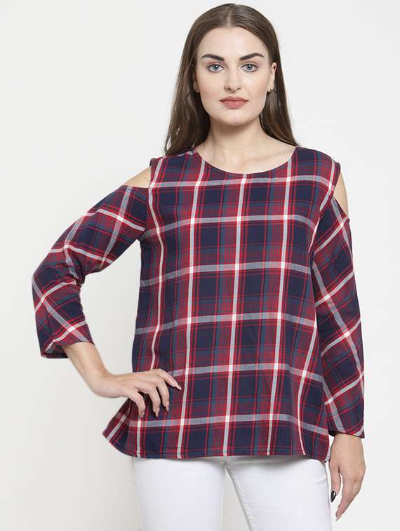 women's straight round neck top - 16431733 -  Zoom Image - 0