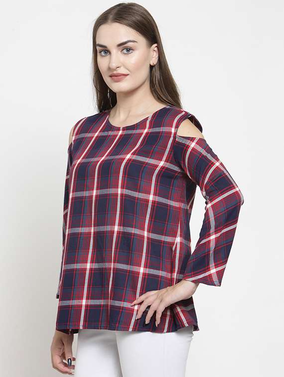 women's straight round neck top - 16431733 -  Standard Image - 1