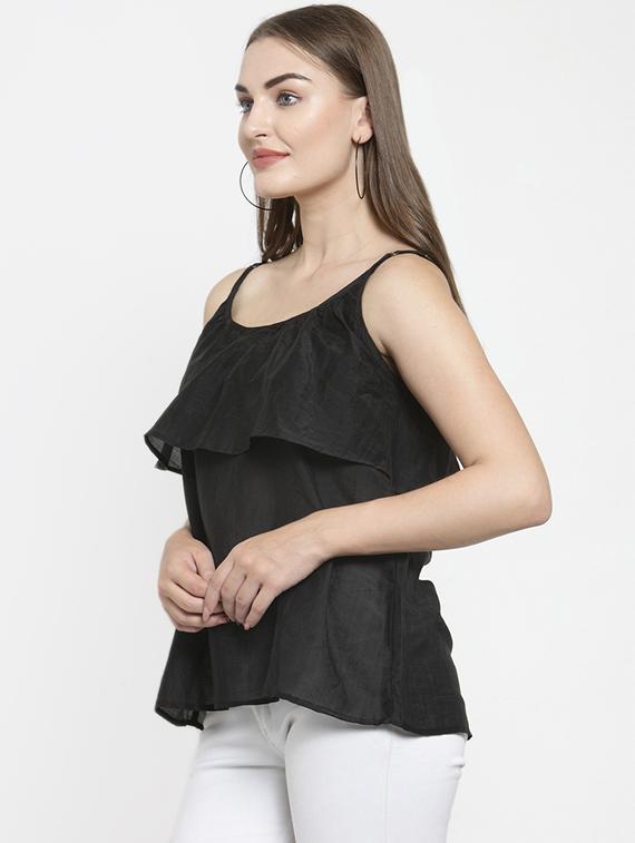 women's layered shoulder strap top - 16431735 - Standard Image - 1