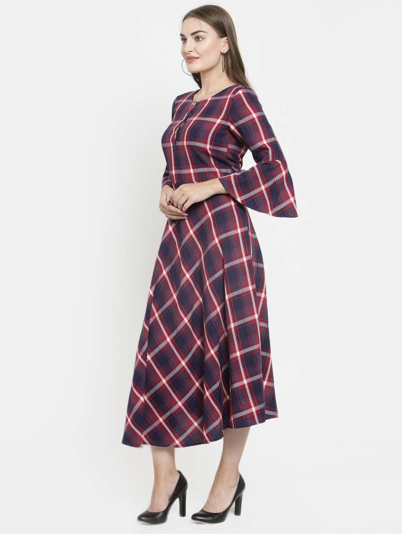 women's fit & flare polka dots dress - 16431841 -  Standard Image - 1