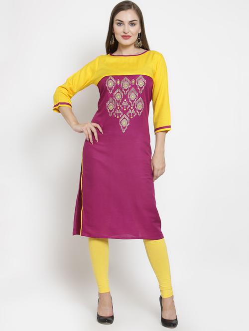 women's straight kurta - 16431885 - Standard Image - 0