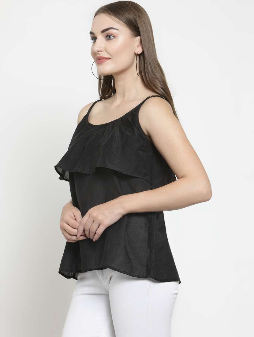 women's layered shoulder strap top - 16431925 -  Standard Image - 1