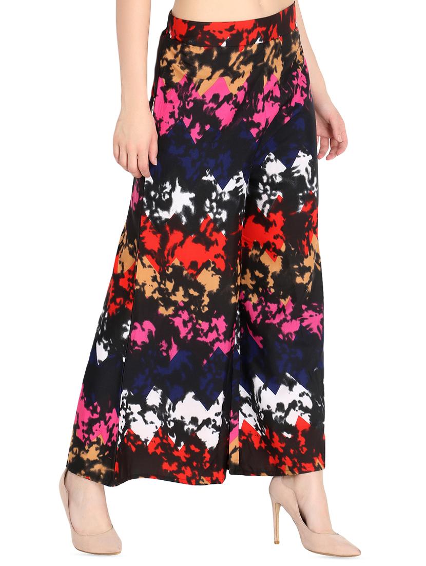 abstract printed flared palazzo - 16432740 -  Standard Image - 1