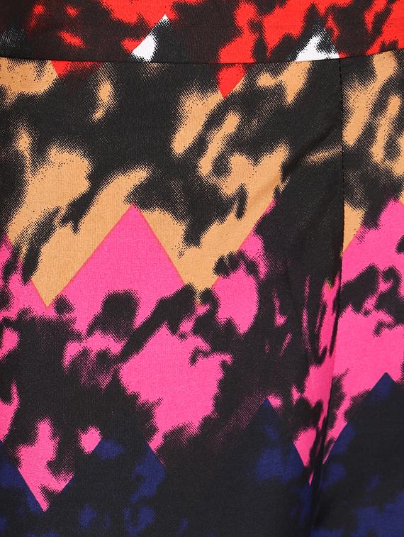 abstract printed flared palazzo - 16432740 - Standard Image - 4