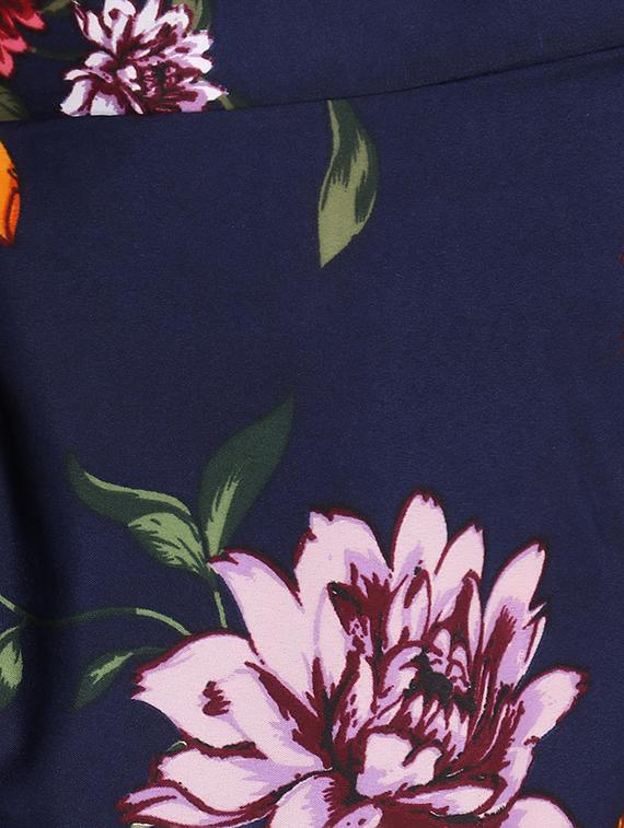 floral printed flared palazzo - 16432741 - Standard Image - 4