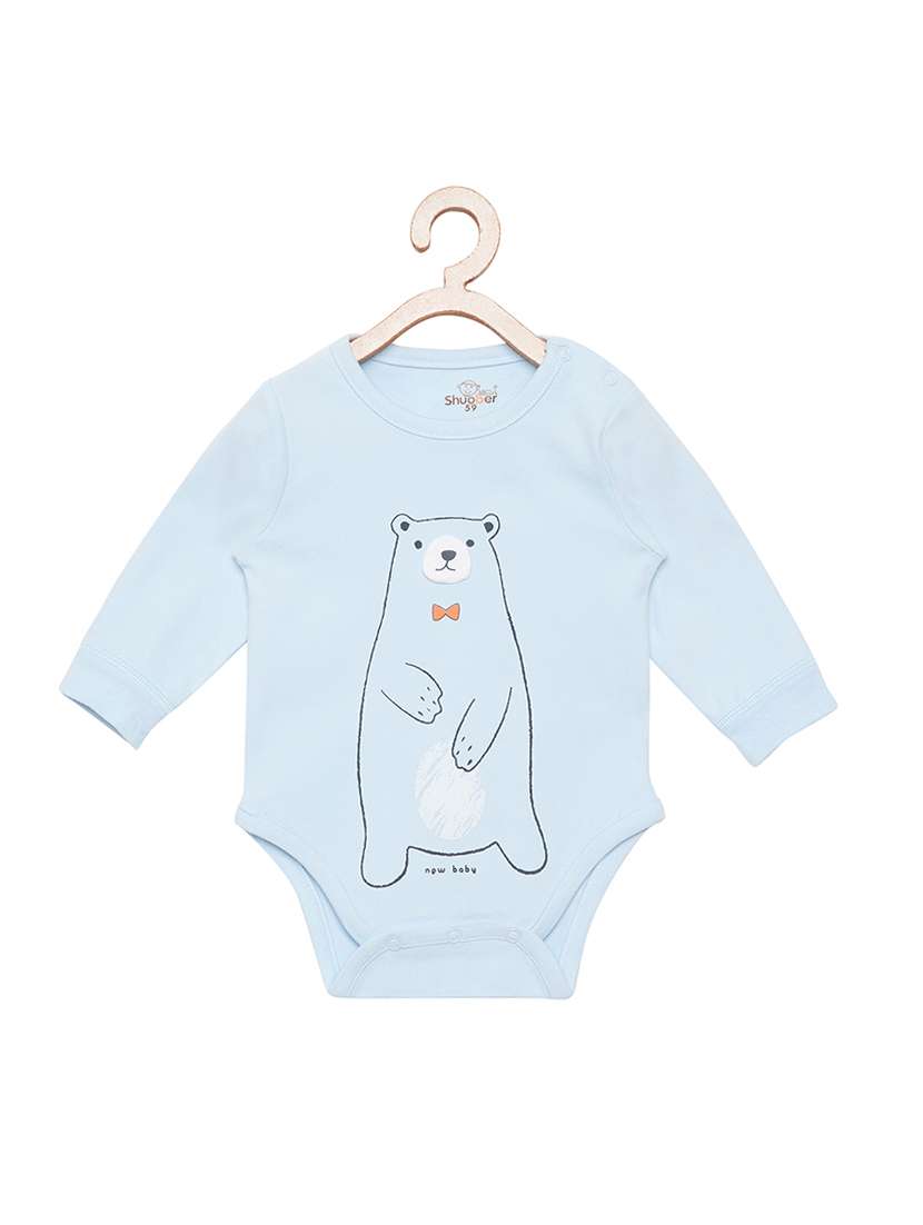 blue cotton onesies