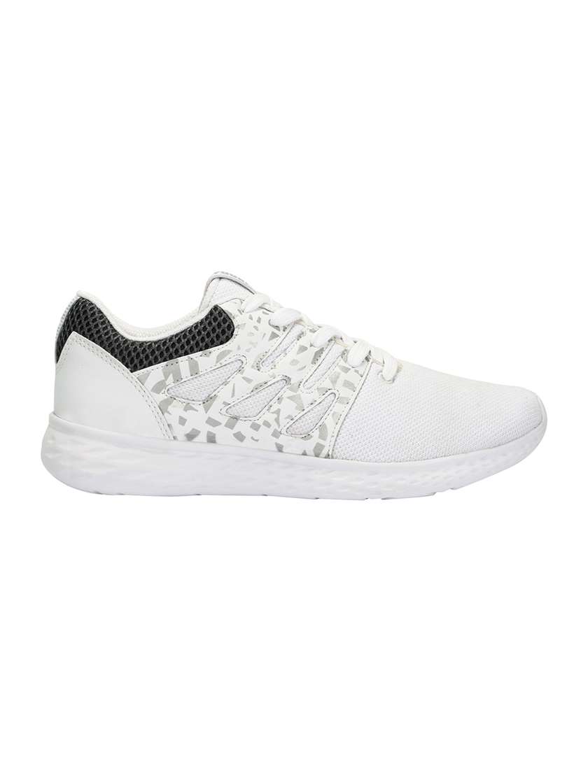 yuuki white fabric sport shoes - 16434752 -  Standard Image - 1