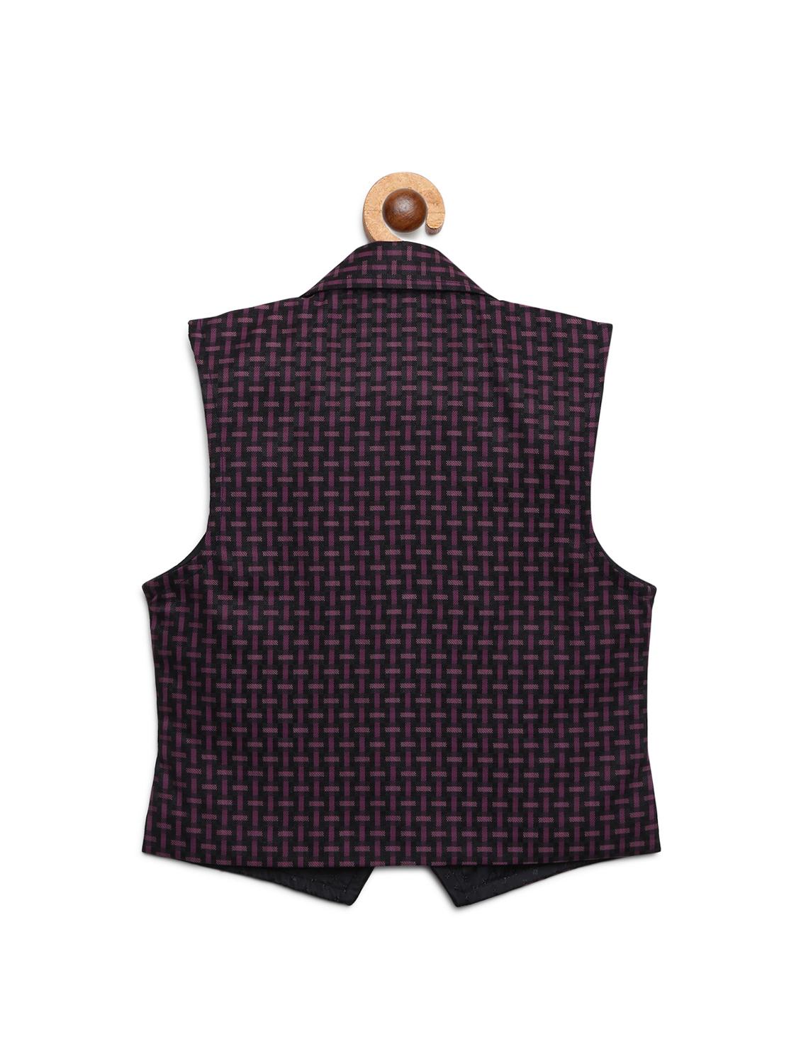 purple cotton waistcoat - 16435459 - Standard Image - 1