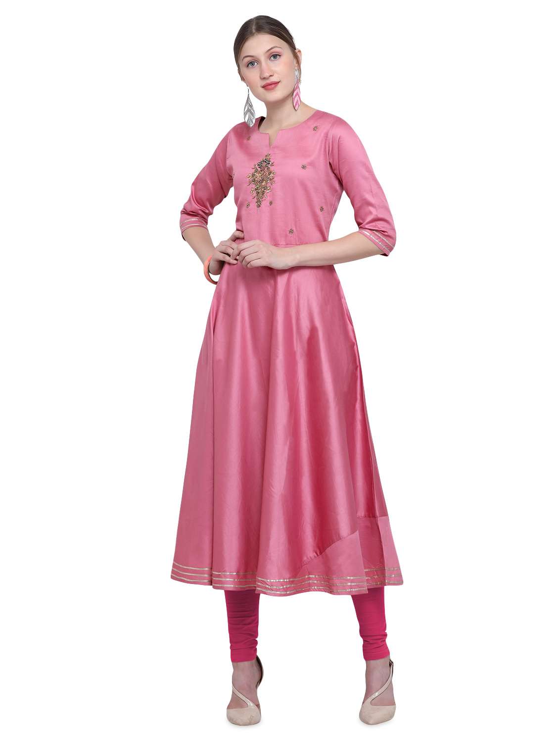 embellished anarkali kurta