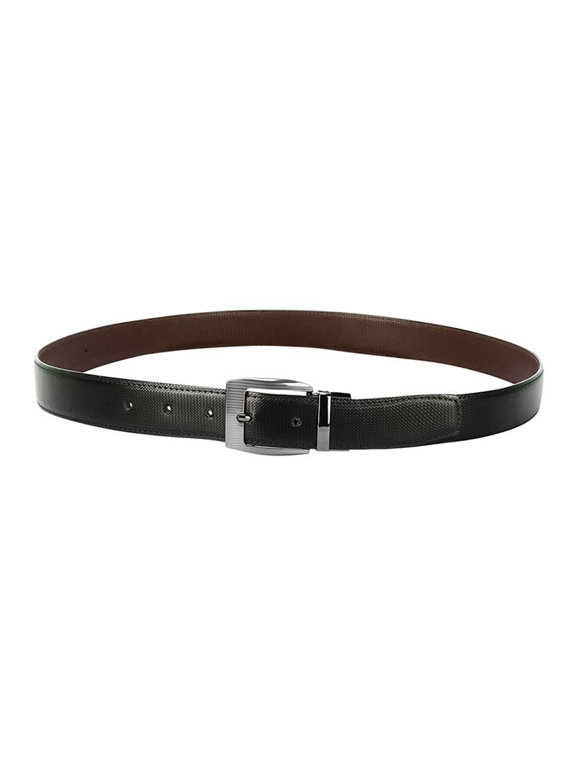 black leatherette belt