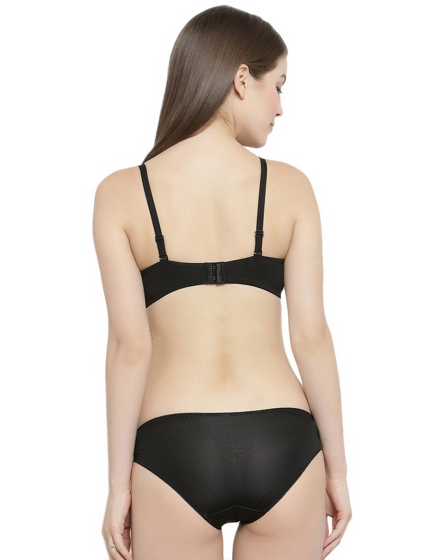 cutout detail bow knot bra and panty set - 16439464 -  Standard Image - 1