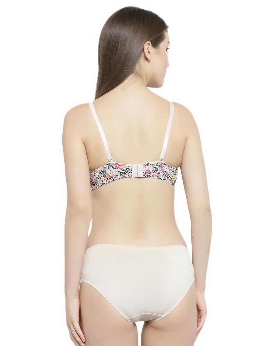 floral bow patch bra and panty set - 16439489 -  Standard Image - 1