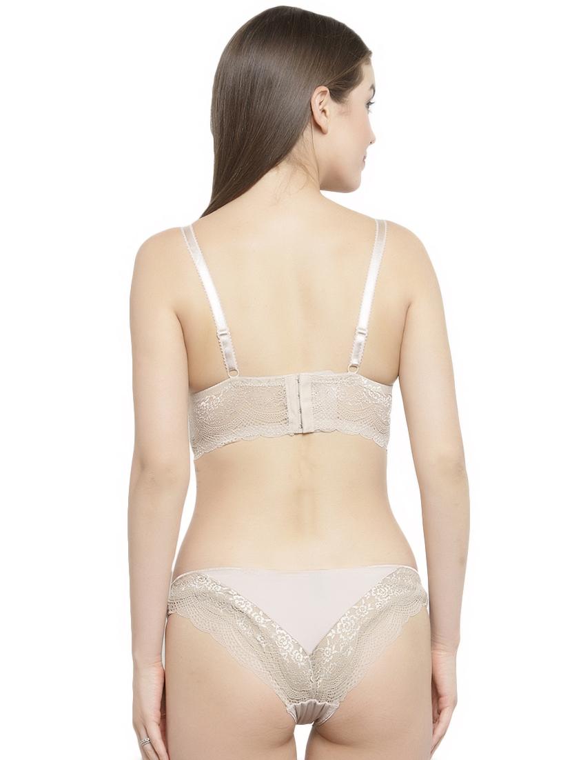 floral laced bra and panty set - 16439497 -  Standard Image - 1