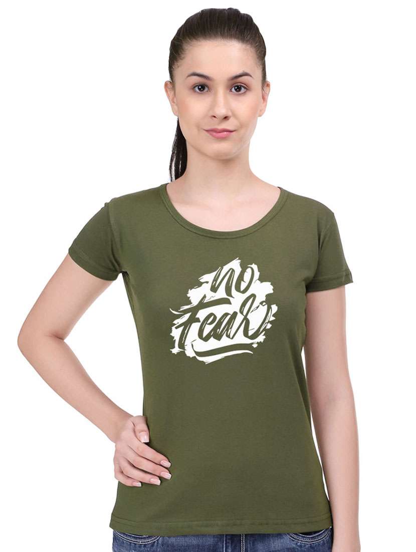 round neck quirky printed tee