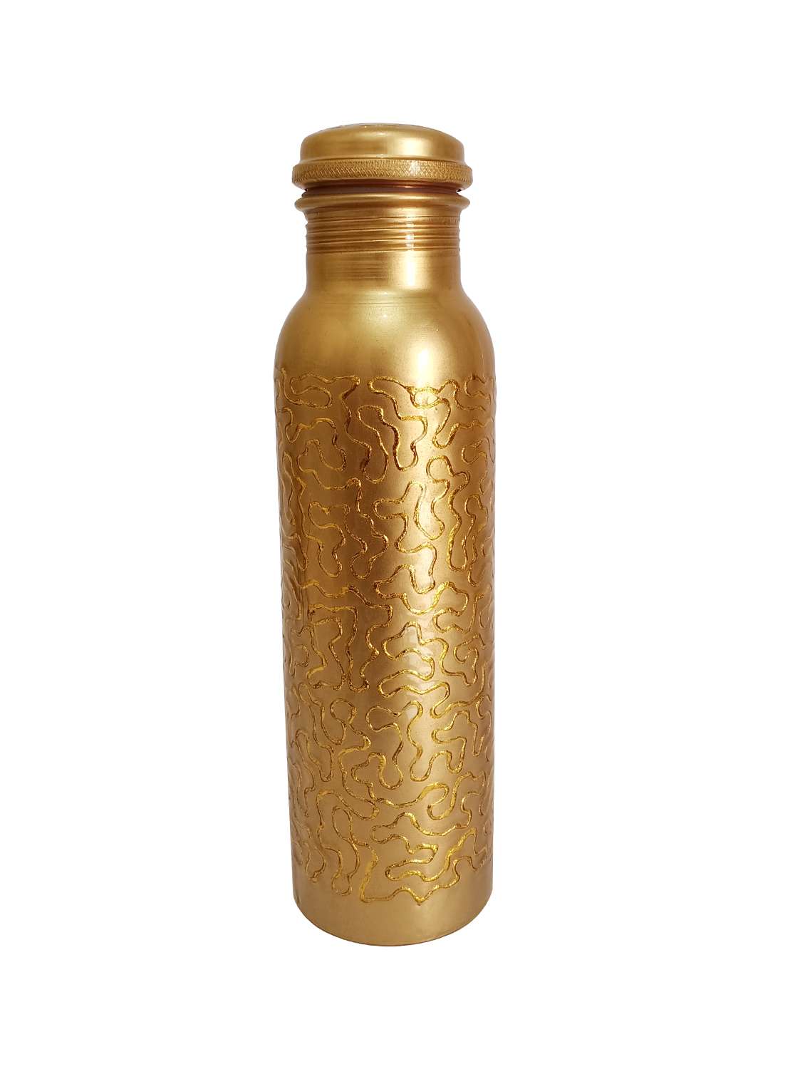 embroided golden copper bottle 1000ml