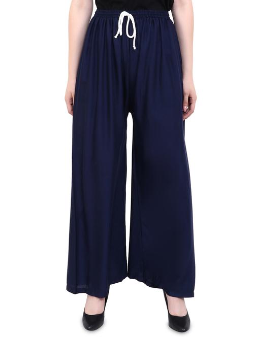 solid flared palazzo - 16440741 - Standard Image - 0