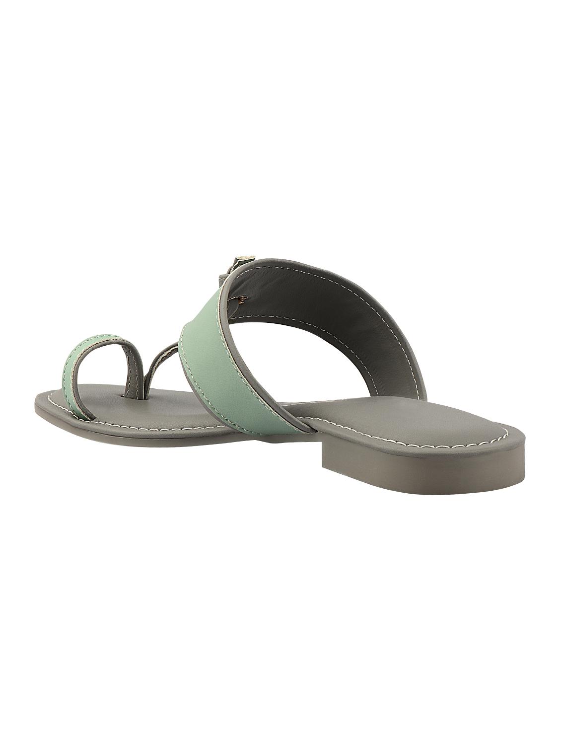 green one toe sandals - 16441549 -  Standard Image - 1