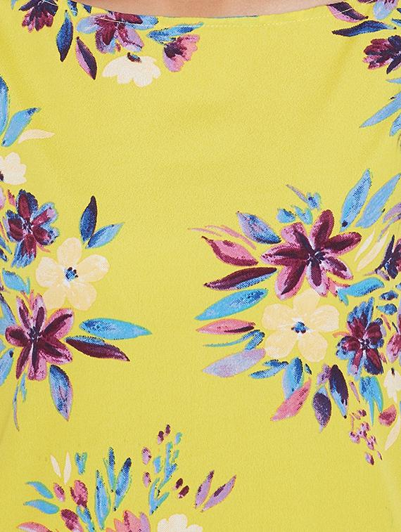 curved hem floral tunic - 16442021 - Standard Image - 4