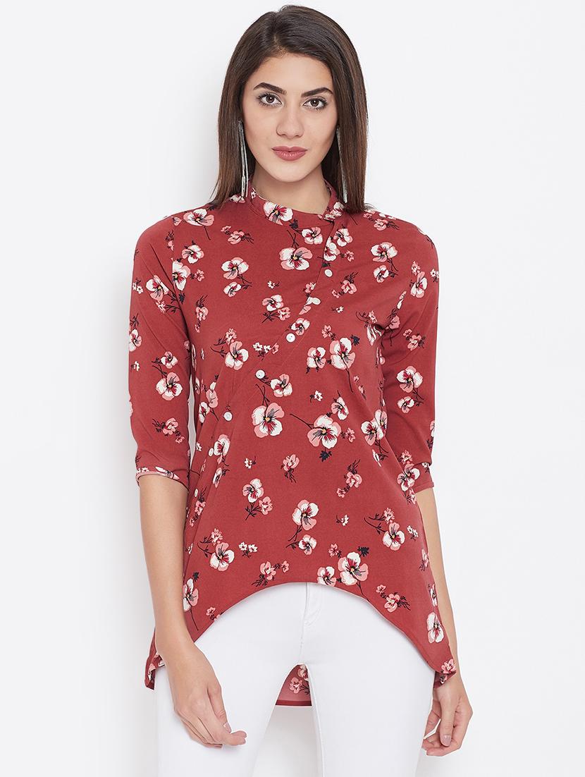 asymmetric floral tunic - 16442022 -  Zoom Image - 0