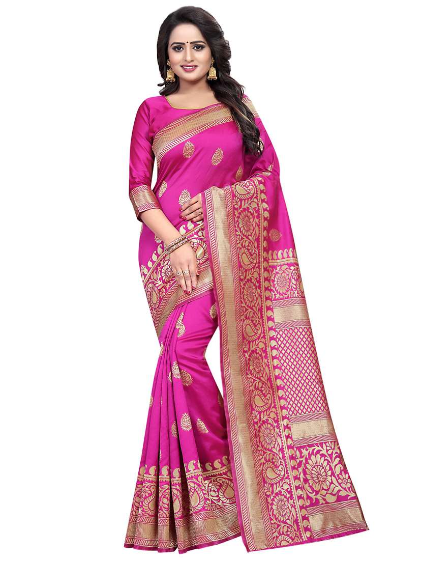 paisley banarasi saree with blouse