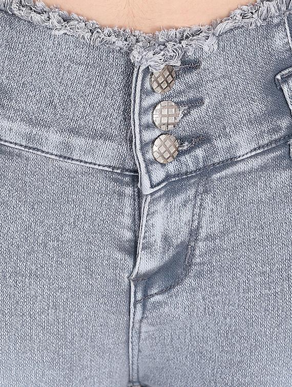 frayed hem distressed capri - 16445181 - Standard Image - 4
