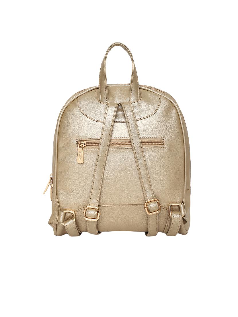 gold leatherette (pu) regular backpack - 16447137 - Standard Image - 1