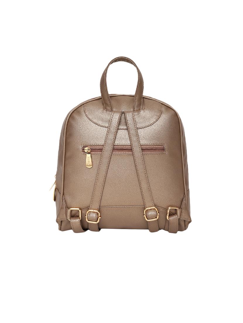 gold leatherette (pu) regular backpack - 16447139 - Standard Image - 1