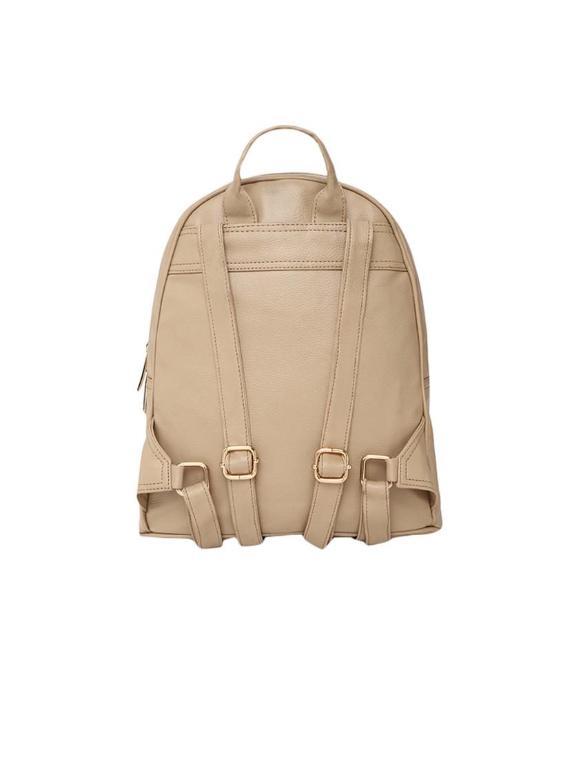 beige leatherette (pu) regular backpack - 16447142 -  Standard Image - 1