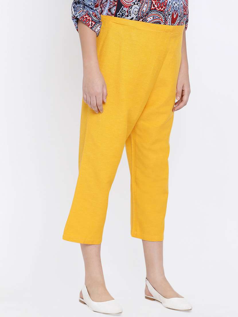 high rise solid maternity wear trouser - 16448856 - Standard Image - 1