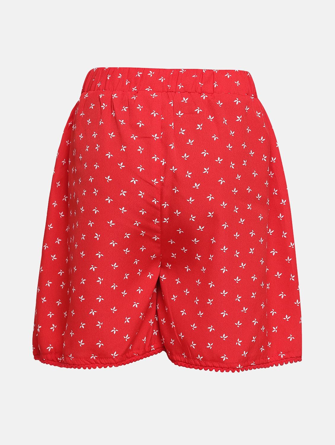red polyester shorts - 16448965 - Standard Image - 1