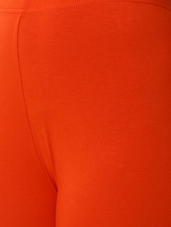 orange solid churidar - 16449114 - Standard Image - 4