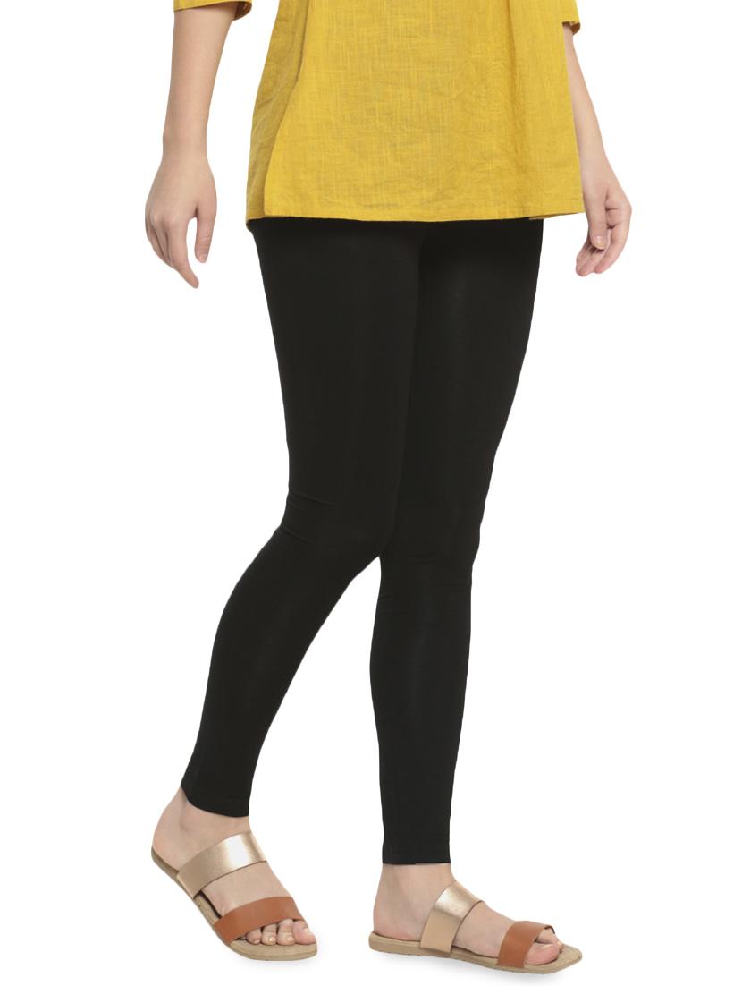 black solid churidar - 16449115 -  Standard Image - 1