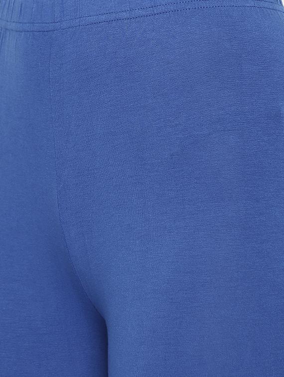 blue solid churidar - 16449136 - Standard Image - 4