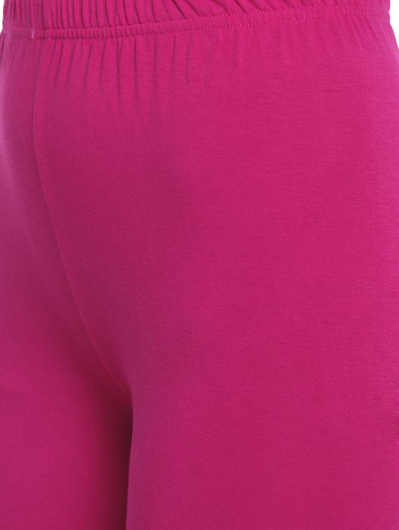 pink solid churidar - 16449138 - Standard Image - 4
