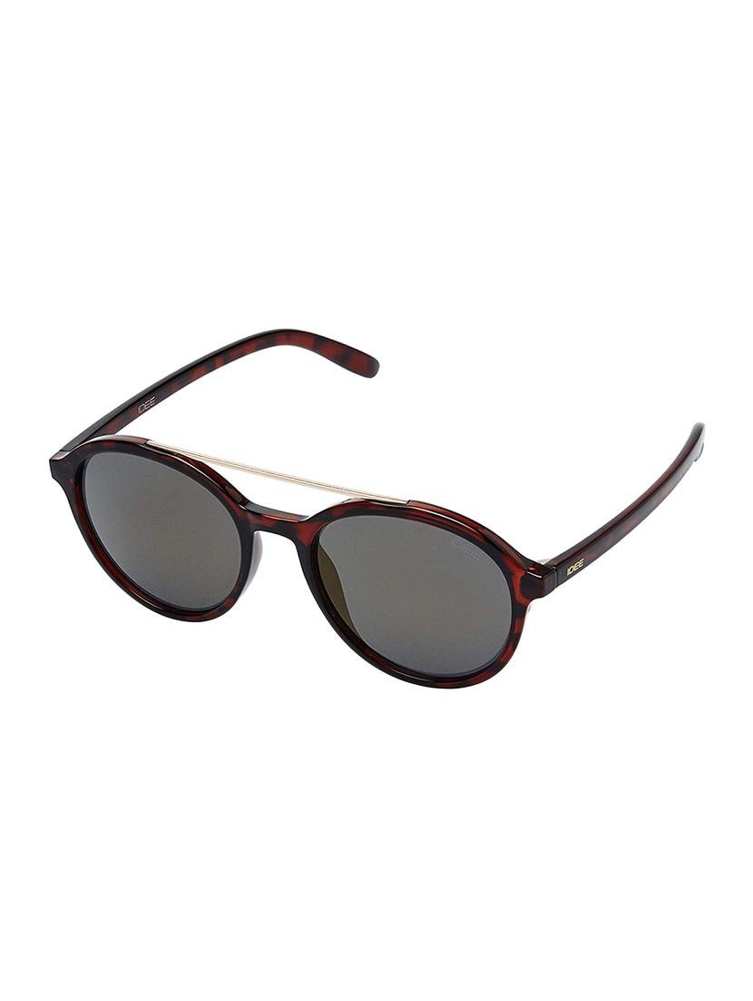idee mirrored oval unisex sunglasses- (ids2400c3sg) - 16450032 -  Standard Image - 1