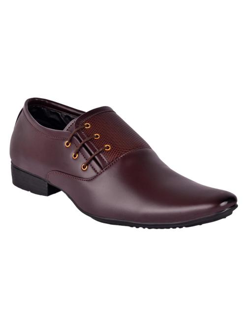 aadi brown leatherette slip ons - 16450464 -  Standard Image - 0