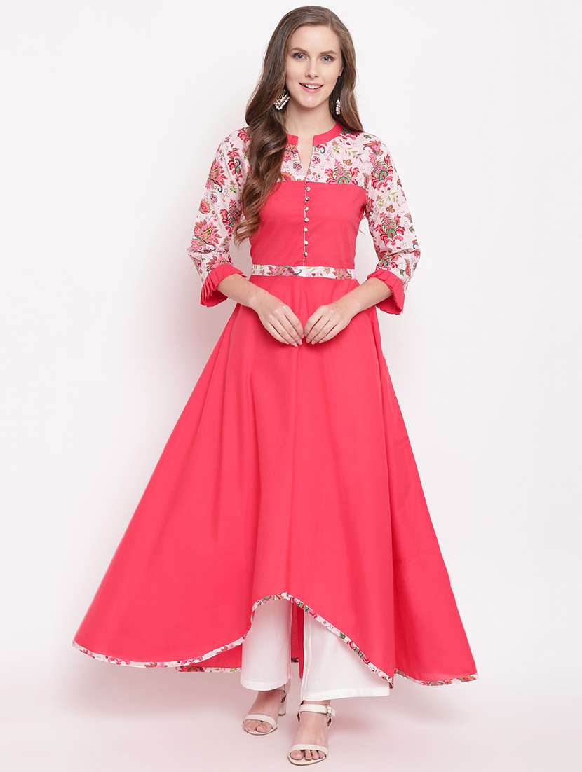 women's asymmetric kurta - 16456901 - Zoom Image - 0