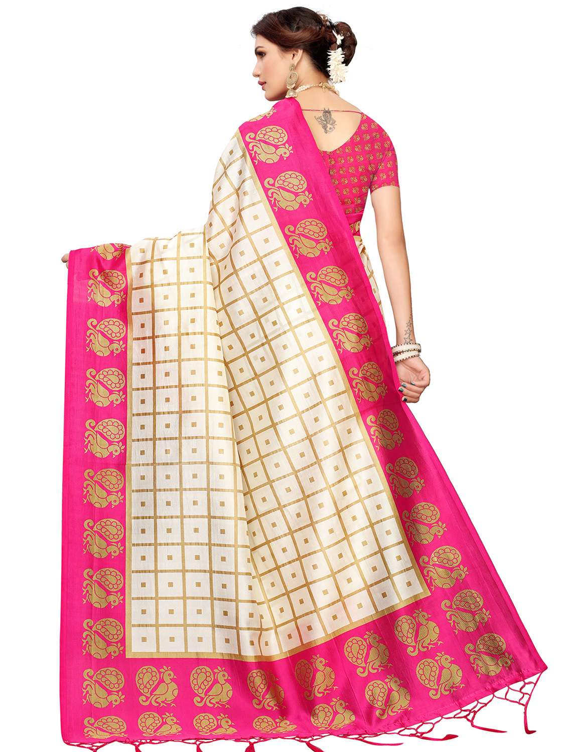 pink art silk mysore saree with blouse - 16457267 -  Standard Image - 1