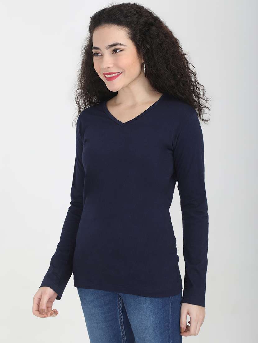 long sleeved solid tee  - 16457885 -  Standard Image - 1