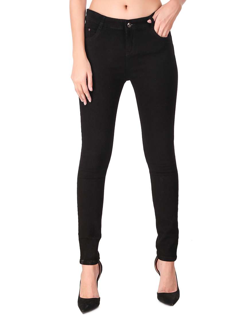 women's plain slim fit jeans