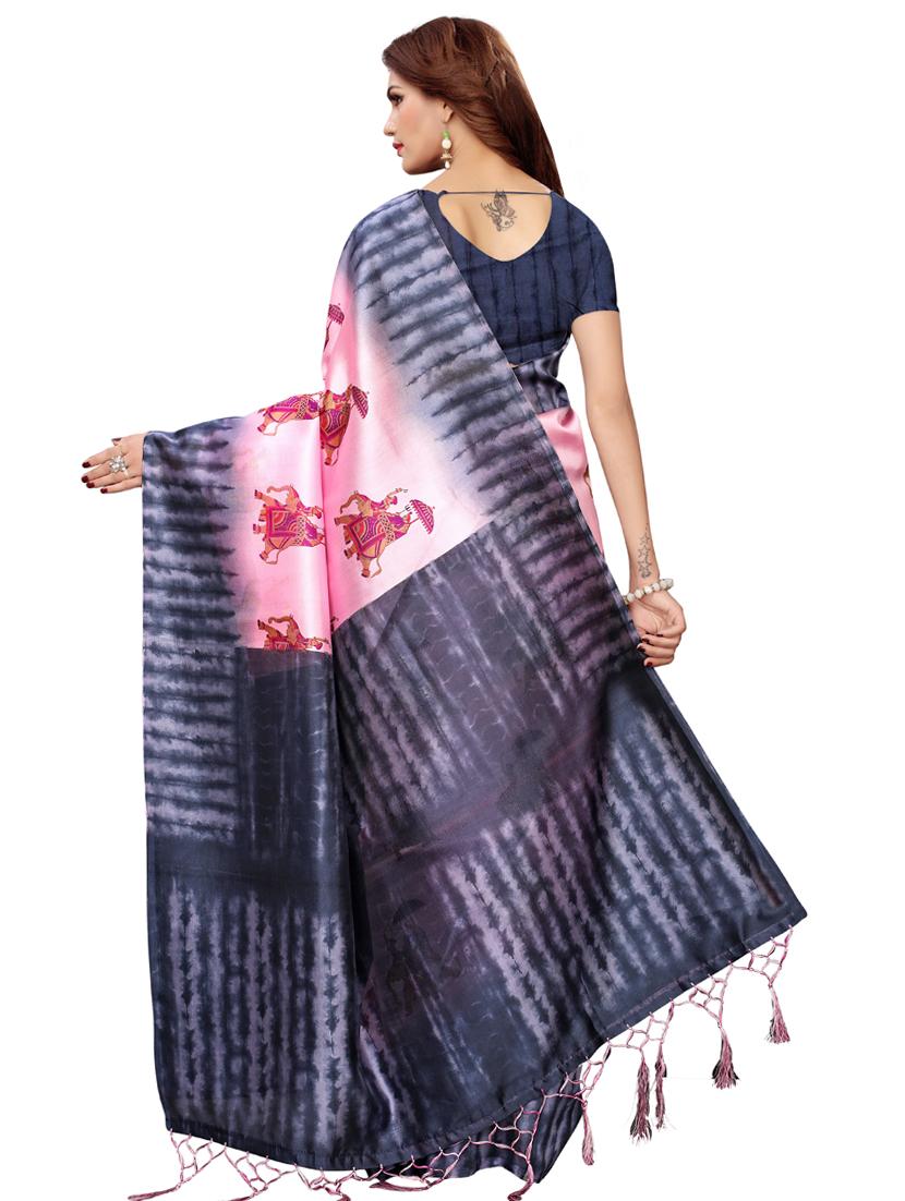 conversational printed saree with blouse - 16460010 -  Standard Image - 1