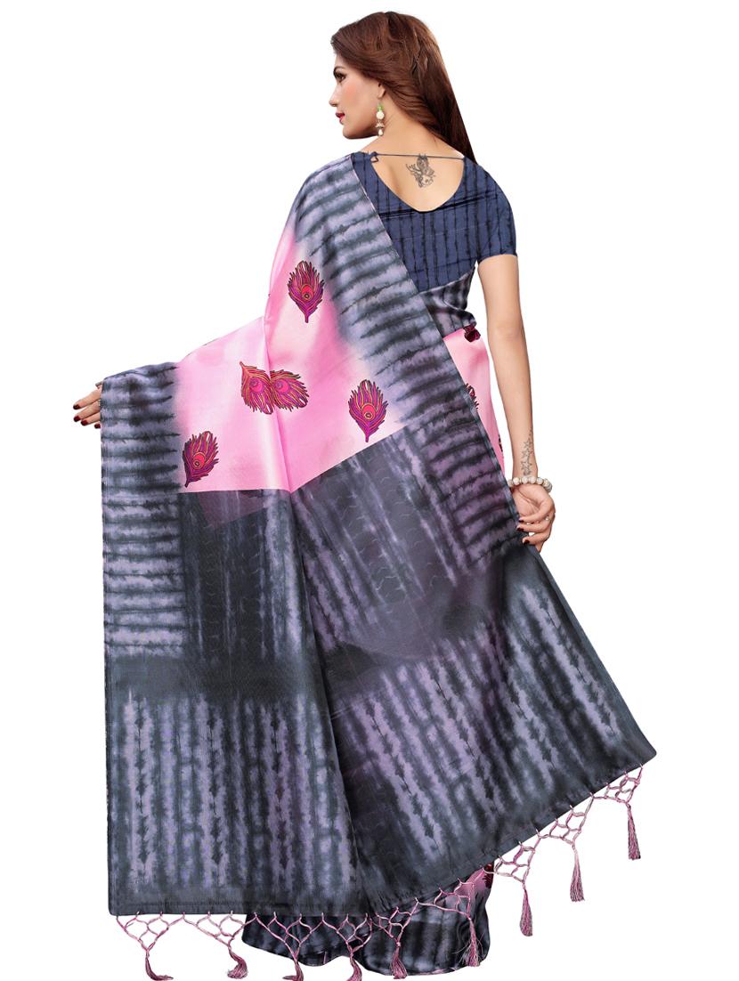 conversational printed saree with blouse - 16460019 -  Standard Image - 1
