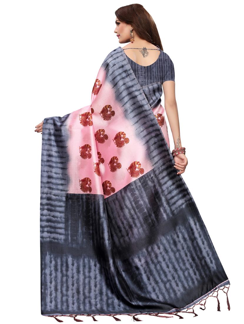 motifs printed saree with blouse - 16460026 - Standard Image - 1