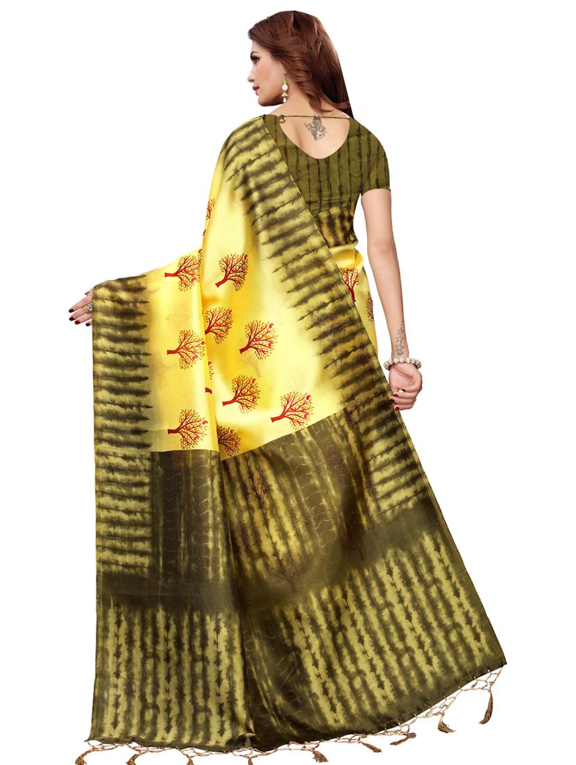 motifs printed saree with blouse - 16460029 - Standard Image - 1