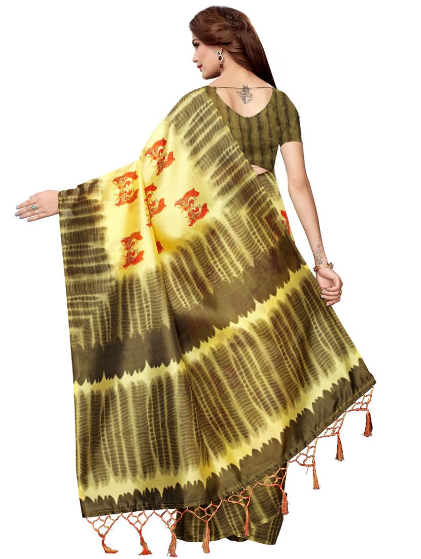 motifs printed saree with blouse - 16460033 - Standard Image - 1