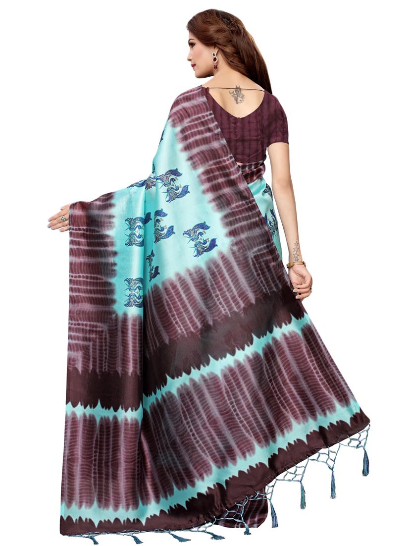 conversational printed saree with blouse - 16460036 -  Standard Image - 1