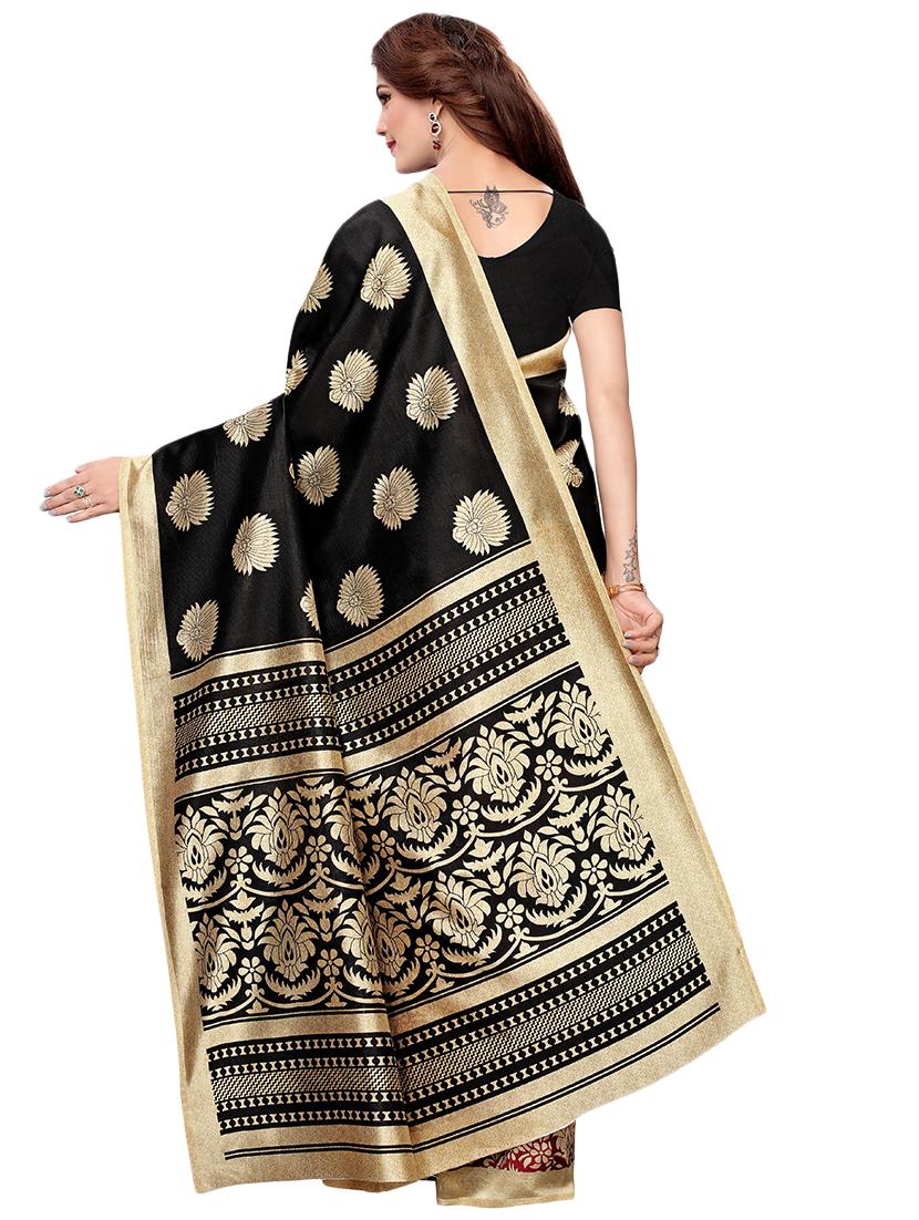 floral printed saree with blouse - 16460194 -  Standard Image - 1