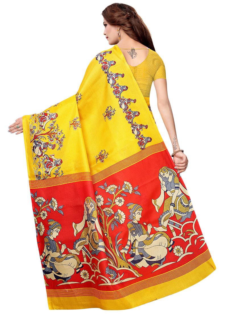conversational printed saree with blouse - 16460228 -  Standard Image - 1